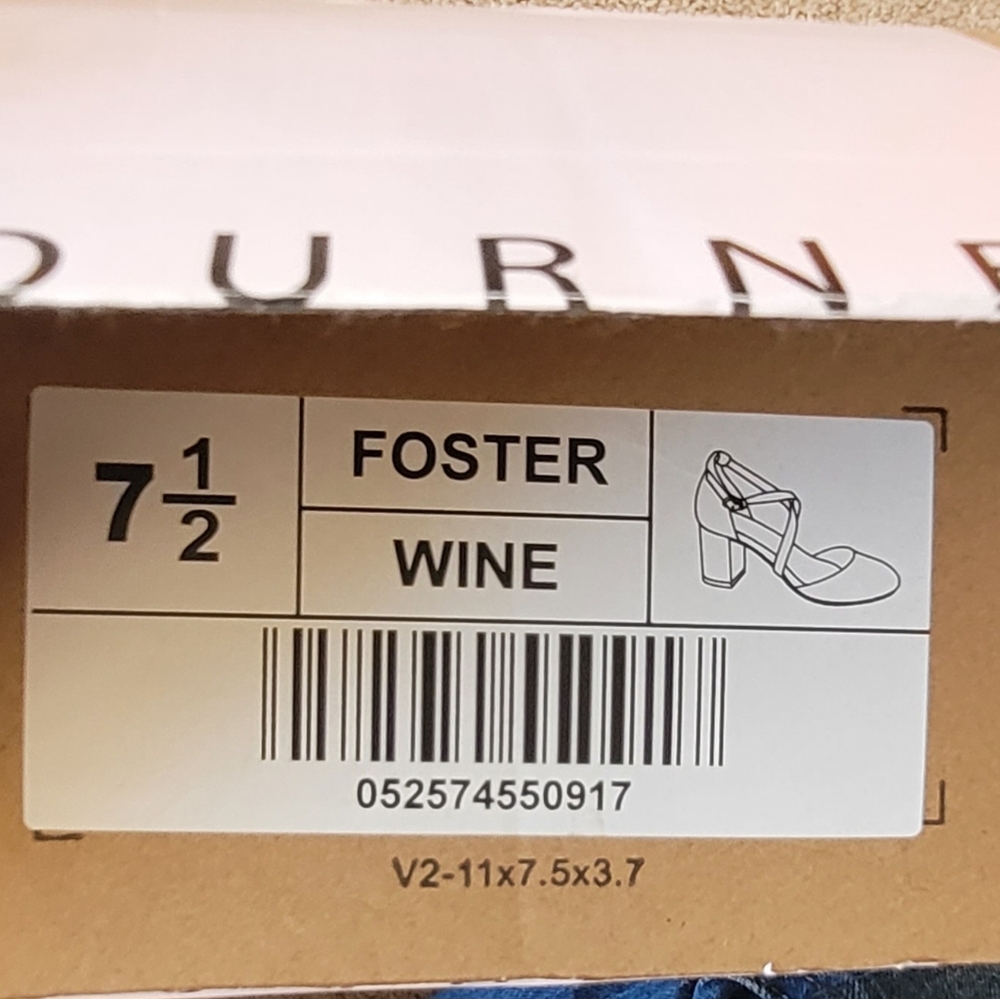 Women's Wine Color Heels - Picture 7 of 8